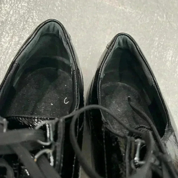 [US8]Mephisto Black Patent Leather Lace Up Comfort Shoes Sneakers-Made in France - Picture 7 of 13
